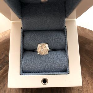 3 carat moissanite solitaire